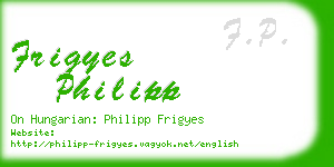 frigyes philipp business card